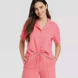 A New Day Relaxed Button-Down Linen Shirt